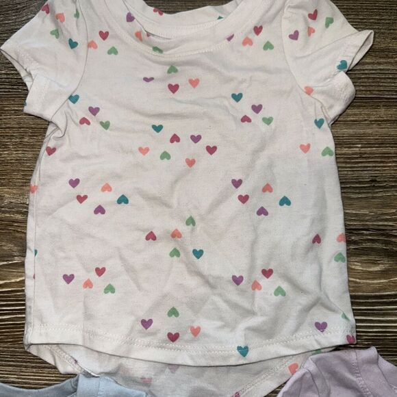 Lot Of 3 Cat & Jack Baby Girl Short Sleeve Tee. Size 12 Months NWOT. C - Picture 4 of 4